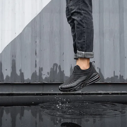 Miniatura 6 de LARNMERN Zapatos antideslizantes para hombre y mujer, zapatos de trabajo sin cordones, para cocinero, cocina, resistentes al agua, tenis