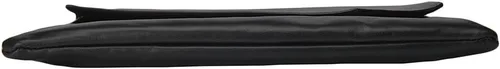 Miniatura 5 de Maletín de cuero para hombre, bolso de mano con solapa tipo sobre, Negro