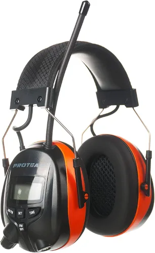 Miniatura 10 de Digital AM FM Radio Headphones, Hearing Protection Earmuff for Adult, 30dB SNR for Mowing, Construction, Chainsaw