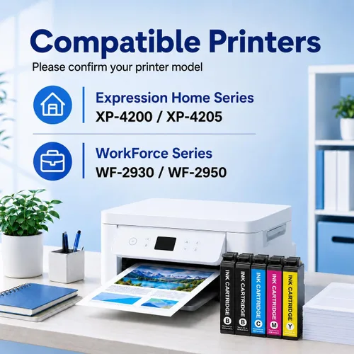 Miniatura 2 de Cartuchos de tinta remanufacturados de repuesto para cartuchos de tinta negros 232XL (paquete de 2) de repuesto para cartuchos de tinta Epson 232XL