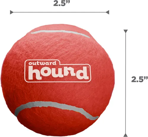 Miniatura 7 de Outward Hound Tennis Maze Craze - Juguete interactivo chillador para perros, azul