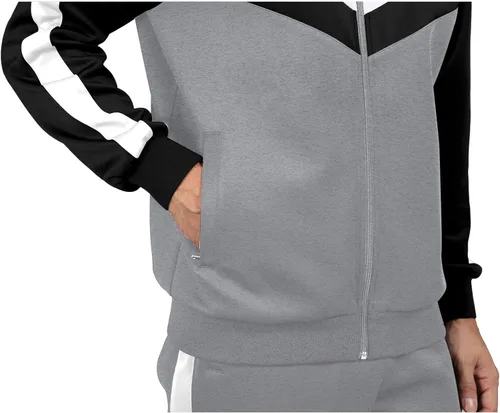 Miniatura 5 de Men's Tracksuits Set 2 Piece Athletic Full Zip Track Suits Workout Jogging Sweatsuit Sets for Men
