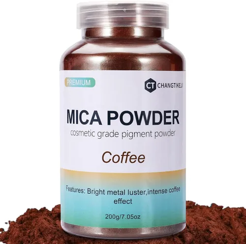 Miniatura 23 de CHANGTIKEJI Polvo de Mica ，100 Colores - 10g/Botella de Pigmento Natural para Resina Epóxica，Brillo de Labios，Sombra de Ojos,Ambientadores