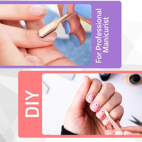 Miniatura 5 de Utopia Care Cortadora de cutículas con empujador, juego de recortadora de uñas, kit profesional de manicura y pedicura, kit de herramientas