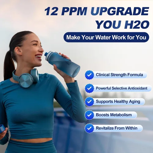 Miniatura 8 de Comprimidos de Hidrógeno Molecular (12 PPM) - 90 Unidades Suplemento H2 de Alta Potencia con Magnesio - Generador de Agua de Hidrógeno de Disolución