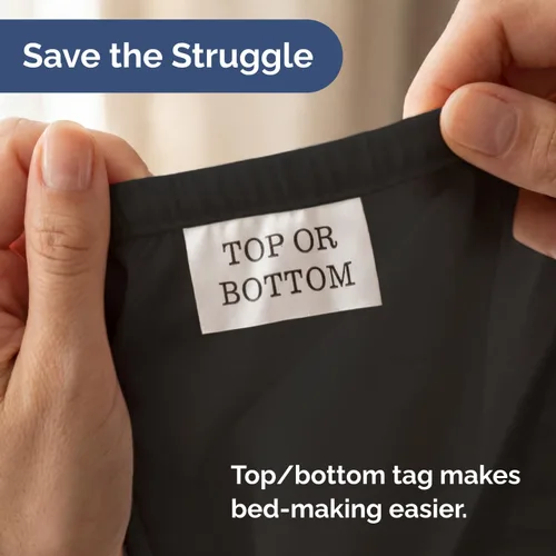 Miniatura 7 de Sábana Bajera Tamaño Individual – Sábana Inferior Única Solo Ajustada – Ropa de Cama de Lujo Hotel Ultrasuave con Bolsillos Profundos de 8-16 08