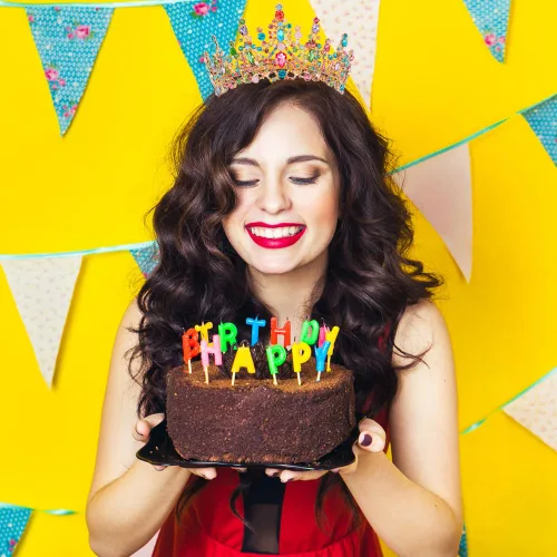 Miniatura 2 de ATODEN Tiaras y coronas de cumpleaños para niña, tiaras y coronas para mujeres y niñas, multicolores de cristal, tiara de princesa, diadema