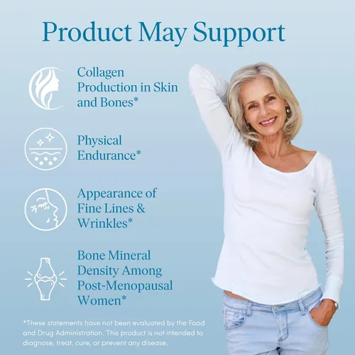 Miniatura 5 de The 'Pause Life Skin & Bone, Verisol & Fortibone Péptidos de colágeno, fórmula en polvo con ácido hialurónico y vitamina C, suplemento sin gluten