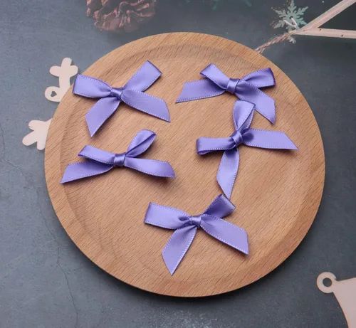 Miniatura 5 de Sowaka 50 lazos de satén con lazo, suministros de flores para regalo, envoltura, álbumes de recortes, decoración, costura, manualidades, Navidad