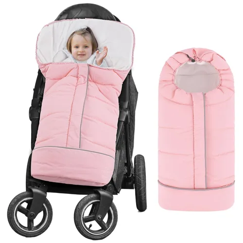 Miniatura 10 de Yoofoss Funda para Cochecito de Invierno - Saco Universal para Pies de Niños Pequeños, Saco de Dormir Bunting para Bebé de Cochecito Resistente al