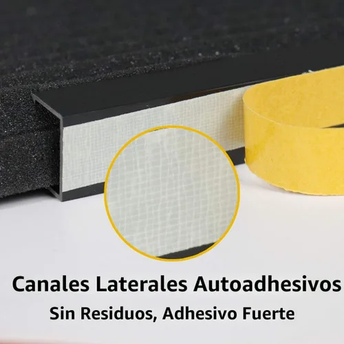 Miniatura 4 de LBG Products Paneles de aislamiento de espuma para aire acondicionado de ventana, kit de panel aislante lateral de CA, paquete de 2, negro, 17