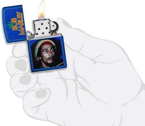 Miniatura 5 de Zippo Bob Marley Encendedores Azul real mate
