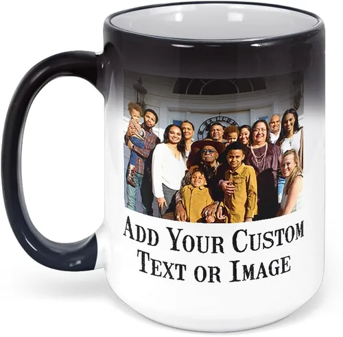 Miniatura 25 de Taza de café personalizada con foto, taza de cerámica personalizada de 11oz, taza de té con foto personalizada, idea única de regalo, Taza Café