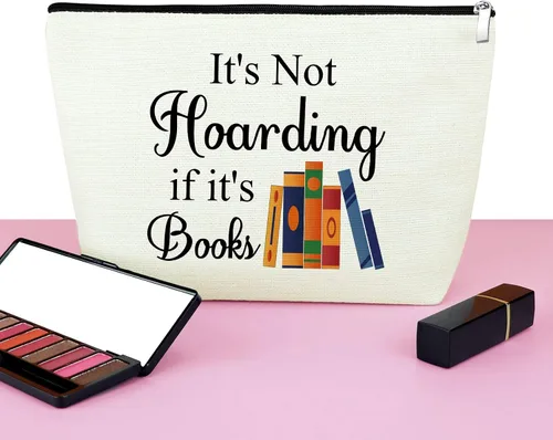 Miniatura 6 de Mxrymvu Regalos para amantes de los libros, regalos para bibliófilos, bolsa de maquillaje, libro de lectura, club, regalo para mujeres, bolsa