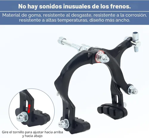 Miniatura 5 de WEEROCK Bike Calip Brake Set Front and Rear C Brake Set, Rim Brake Set with Aluminium Alloy Brake levers, Bike Cables for Kids Bike, Child Bike