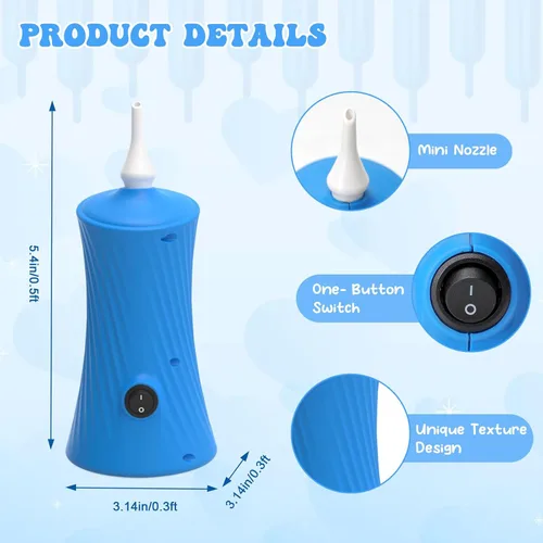 Miniatura 2 de 206 Balloon Pump Electric Air Pump for Long Balloon Inflator Blower for Foil Twisty Animal Balloons for Birthday Party Celebration Balloons