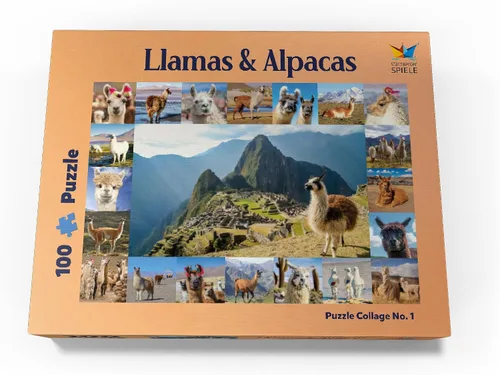 Miniatura 4 de MyPuzzle Llamas and Alpacas - Collage - Rompecabezas prémium de 100 piezas para adultos