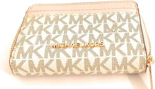 Miniatura 7 de Michael Kors Jet Set Travel - Funda para tarjetas con cierre medio vainilla rosa café rosa