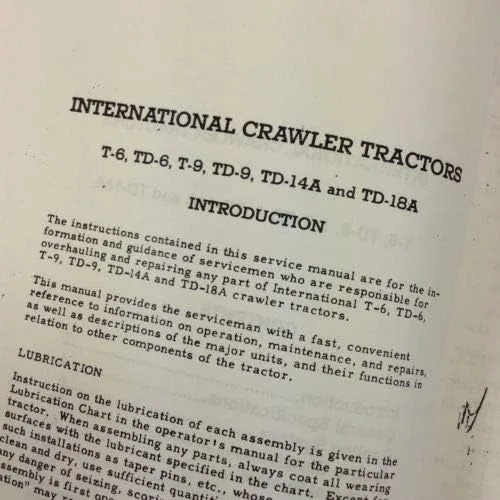 Miniatura 3 de Manual de taller internacional de reparación de tractor sobre orugas T9 Td9 Td9 completo Ihc