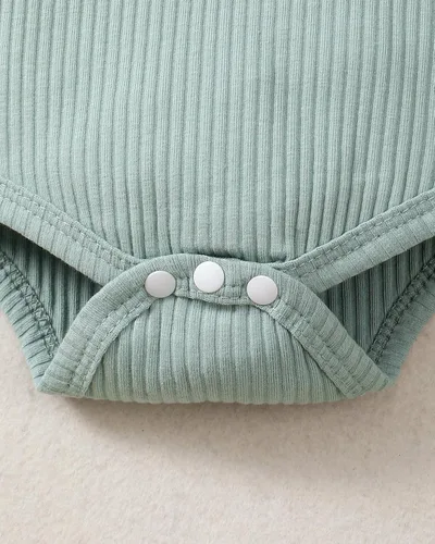 Miniatura 101 de Renotemy Conjunto de ropa para bebé recién nacida, mameluco con volantes, pantalones florales, lindo conjunto de ropa para bebé niña