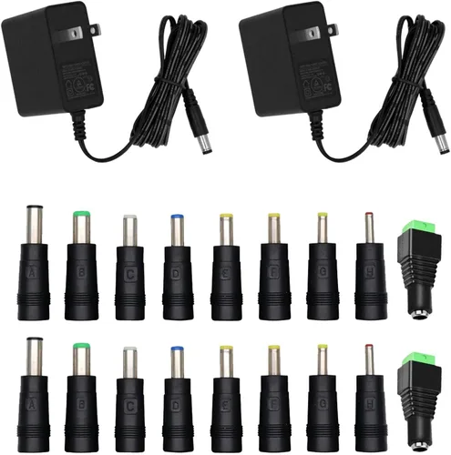 Miniatura 7 de 5V 1A Cargador de pared Adaptador de corriente con enchufe 5.5 x 2.1mm, 5W Adaptador universal AC/DC 100-240V AC a DC 5V Convertidor de cable