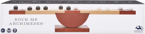 Miniatura 2 de Rock Me Archimedes, Juego de mesa familiar de rompecabezas de equilibrio y estrategia con canicas, juguete educativo STEM retro, para adultos