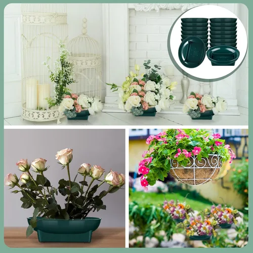 Miniatura 7 de Karenhi 18 piezas de suministros florales, cuencos verdes, suministros florales para arreglos florales, tamaño grande, 6.3 pulgadas, cuencos