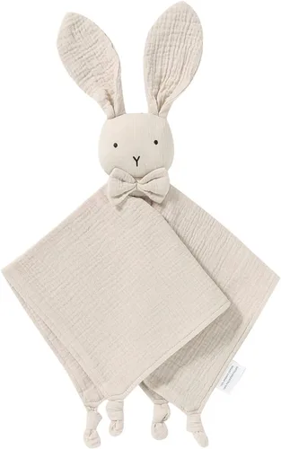 Miniatura 3 de LAWKUL Baby Lovey - Mantas de seguridad de muselina de algodón orgánico cómodas y suaves para recién nacidos, niños y niñas, conejito rosa Conejo