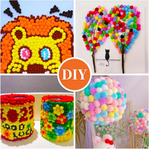 Miniatura 3 de Eppingwin 90 PCS Pompones Multicolores, Pompones Suaves de 1.5 Pulgadas para Manualidades, Colores Surtidos Pompones Grandes para Artes
