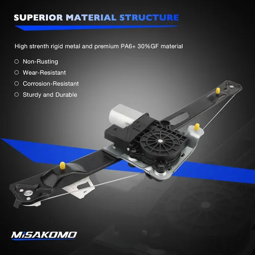 Miniatura 7 de Regulador de ventana, compatible con BMW 3 E90 E91 2006-12 323i 325i 325xi 328i 328xi 330i 330xi 335d 335i 335xi xDrive M3 BMW 3 Elevaluna trasero