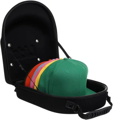 Miniatura 10 de Lids Estuche de viaje para gorras, para 6 sombreros, exterior de camuflaje duradero con interior negro, almacenamiento con asa y correa de hombro