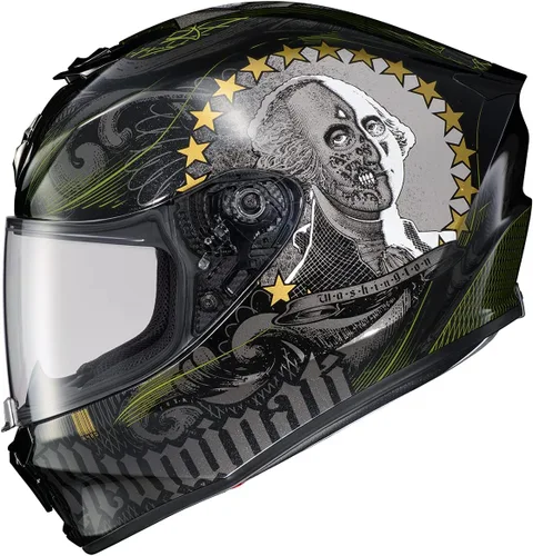 Miniatura 7 de ScorpionEXO R420 - Casco integral y urbano para motocicleta, de policarbonato, con bolsillos para altavoces, certificación DOT y Snell, para adultos