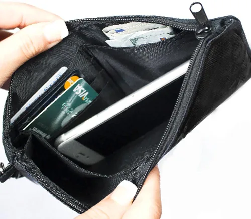 Miniatura 3 de Cartera con cierre de hebilla y cierre de hebilla para mujer maravilla grande, 8.0 x 5.0in