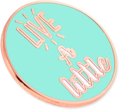 Miniatura 4 de PinMart Pin de solapa esmaltado motivacional Pin de solapa esmaltado chapado en níquel y cobre para ropa, bolsas y cordones Pin inspirador que