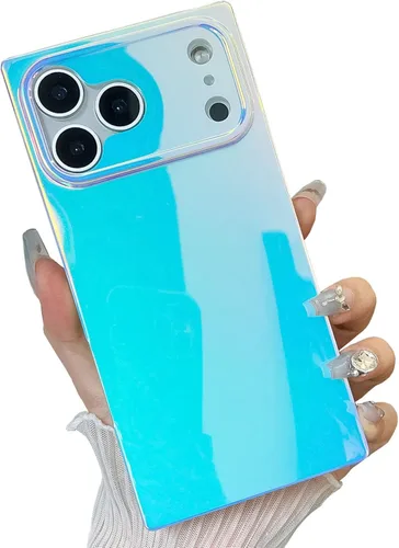 Miniatura 40 de Funda compatible con iPhone 14 Pro con borde rectangular, bonita funda protectora de lujo con pintura al óleo y flores para mujeres y niñas, funda