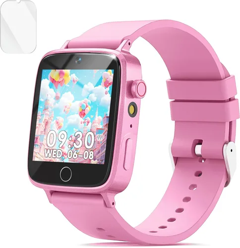 Miniatura 11 de NBKLS Reloj Inteligente para Niños Varones, Reloj para Niños con Pantalla Táctil de 1.54 Pulgadas, Reproductor de Música, Tarjeta de Aprendizaje, 10