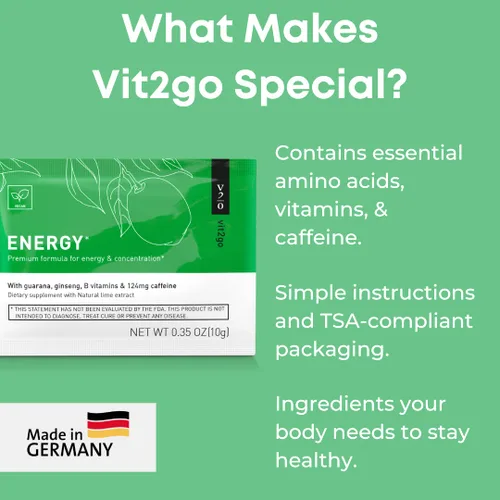 Miniatura 5 de Mezcla de bebida energética natural, 124 mg de cafeína de ginseng y guaraná, sin azúcar, polvo pre-trabajo sin choques, vitaminas B, magnesio