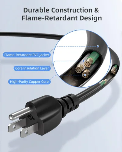 Miniatura 3 de Cable de alimentación para olla a presión eléctrica instantánea, olla rápida de potencia, olla arrocera, microondas, máquina de leche de soja y más