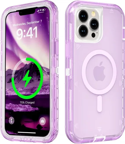 Miniatura 31 de Follaroma para iPhone 17 Pro Max, Funda Compatible con MagSafe, Funda Magnética Transparente de Doble Capa, Funda Resistente Anti-Caída y a Prueba
