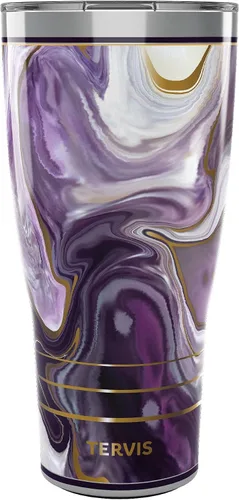 Miniatura 11 de Tervis Marble - Alexandrite hecho en Estados Unidos Vaso aislado de doble pared para viajes mantiene las bebidas frías y calientes, 16 onzas, Clásico