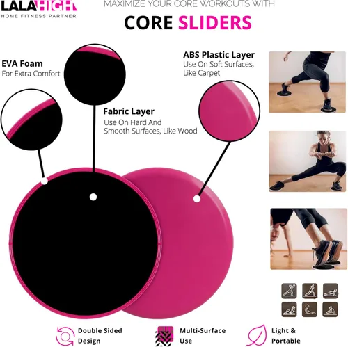 Miniatura 4 de LALAHIGH Push Up Board,36 in 1 Home Gym Equipment with Ab Roller Wheel & Resistance Bands, Portable Foldable Workout Board for Full Body Strength