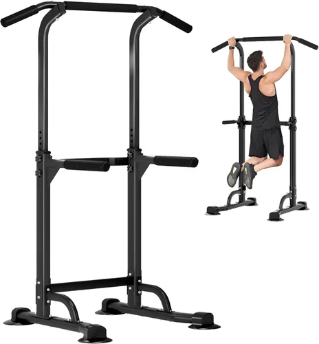 Miniatura 8 de DlandHome Power Tower Pull Up Dip Station Multi-Function Fitness Equipment for Strength Training Adjustable Height Dip Stand for Home Gym