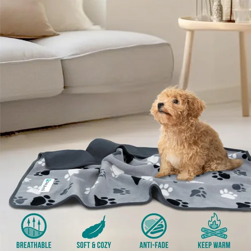 Miniatura 7 de PetAmi - Manta impermeable para mascotas extra grandes, perros, gatos, funda protectora para sofá grande, manta reversible lavable de forro polar