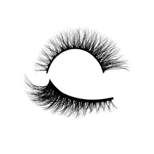 Miniatura 462 de Pooplunch - Pestañas postizas finas de visón sintético, estilo ojo de gato, naturales, cruzadas, tipo racimo, efecto 8D de volumen, tiras