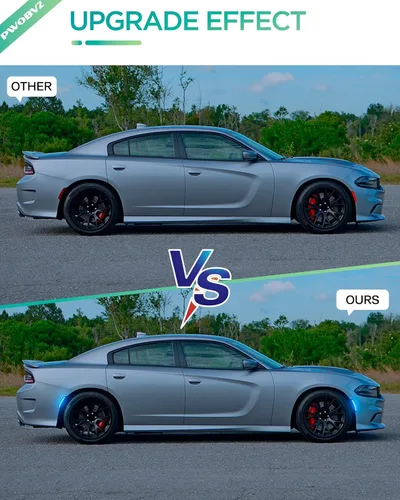 Miniatura 4 de Luces LED azules de marcador lateral para Dodge Charger 2015 2016 2017 2018 2019 2020 2021 2022 2023 2024, lámparas de parachoques delantero