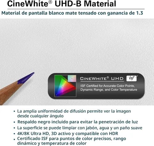 Miniatura 11 de Elite Screens Pantalla de proyector de 120 pulgadas Pantallas de cine para interiores y exteriores Soporte de proyección plegable portátil