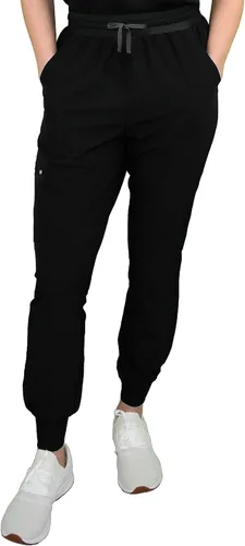 Miniatura 3 de Green Town Conjunto médico de enfermería con cuello mandarín para mujer GT 4FLEX