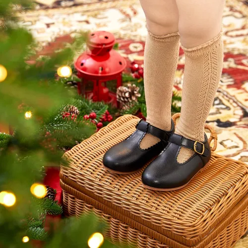 Miniatura 3 de Felix & Flora Zapatos de vestir planos Oxford para niña pequeña, zapatos de vestir estilo Mary Jane Princess para niña, para fiesta, escuela, zapatos