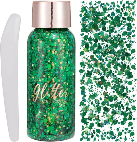 Miniatura 20 de Brillantina gruesa líquida con lentejuelas de sirena, para sombra de ojos, gel corporal, festival, cosmético para cara, uñas, maquillaje, de larga