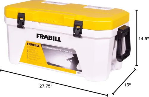 Miniatura 9 de Estación de carnada Frabill Magnum Almacenamiento de carnada aireada para carnada viva Disponible en 13 Qt, 19 Qt, & 30 Qt de capacidad